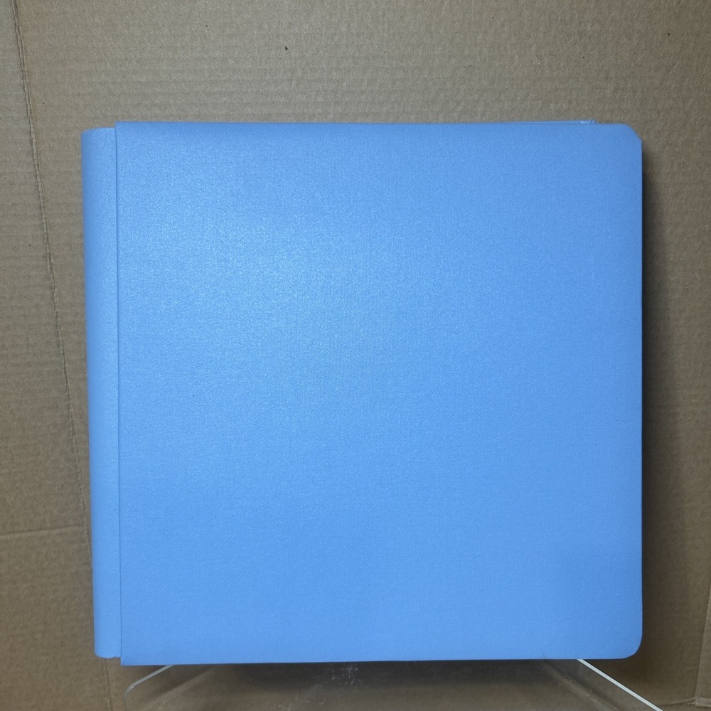 Creative Memories Scrapbook Album Solid Blue 12x12 True album 15 White Pages
